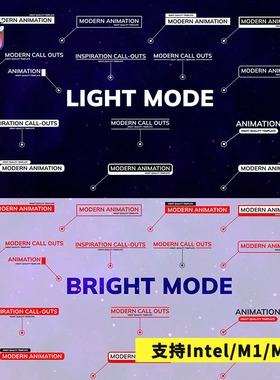 FCPX插件Call Outs简洁线条呼出注释字幕标题动画预设45个