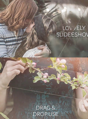 FCPX插件Lovely Slideshow甜蜜可爱幻灯片唯美动画模板