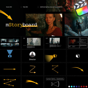 FCPX插件mStoryboard拍摄场景镜头花絮视频电影故事板制作工具包
