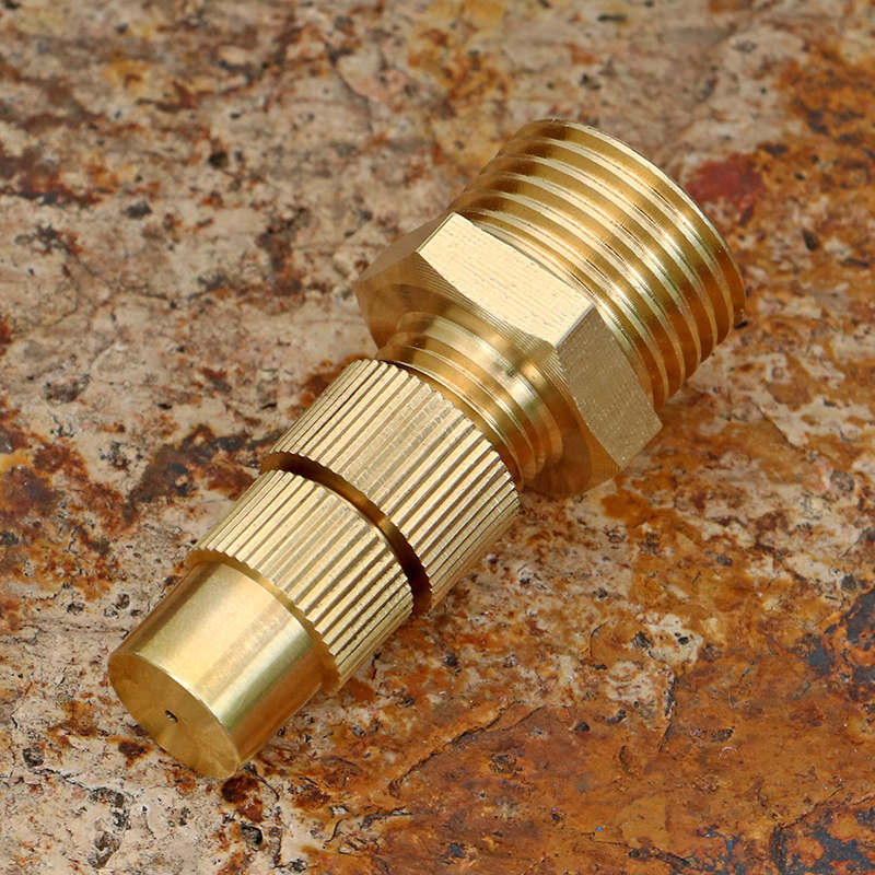 全铜低压高雾化可调喷雾喷头建筑围挡农用除尘环保加湿降温喷嘴头