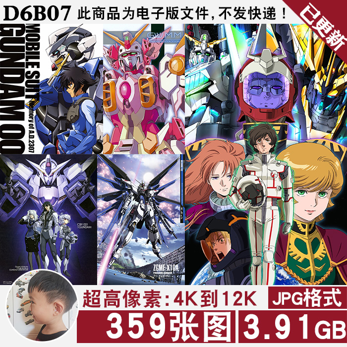 机动战士高达超高清4K8K12K海报原画手机壁纸JPG大图片素材