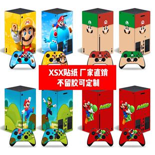 XBOX X贴膜XBOX X贴纸XSX贴纸马里奥款 贴膜可定制 series