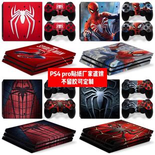 Ps4 Pro贴膜Ps4Pro贴纸Ps4 Pro机身贴PS4 PRO蜘蛛侠个性贴可定制