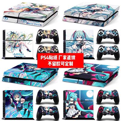 PS4贴膜PS4老款10型11型12型贴纸PS4机身贴ps4动漫初音贴纸可定制
