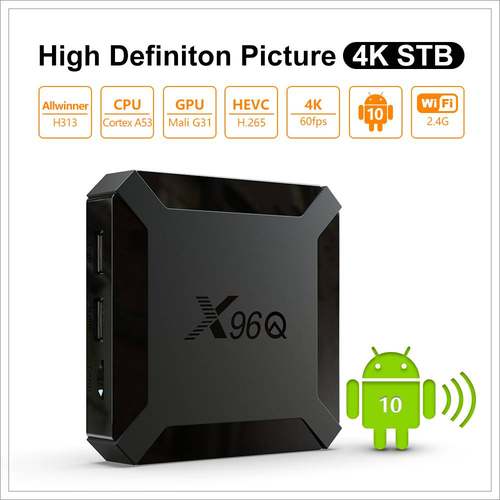 X96Q Allwinner  H313 四核A53 Android 10 4k OTT TV BOX