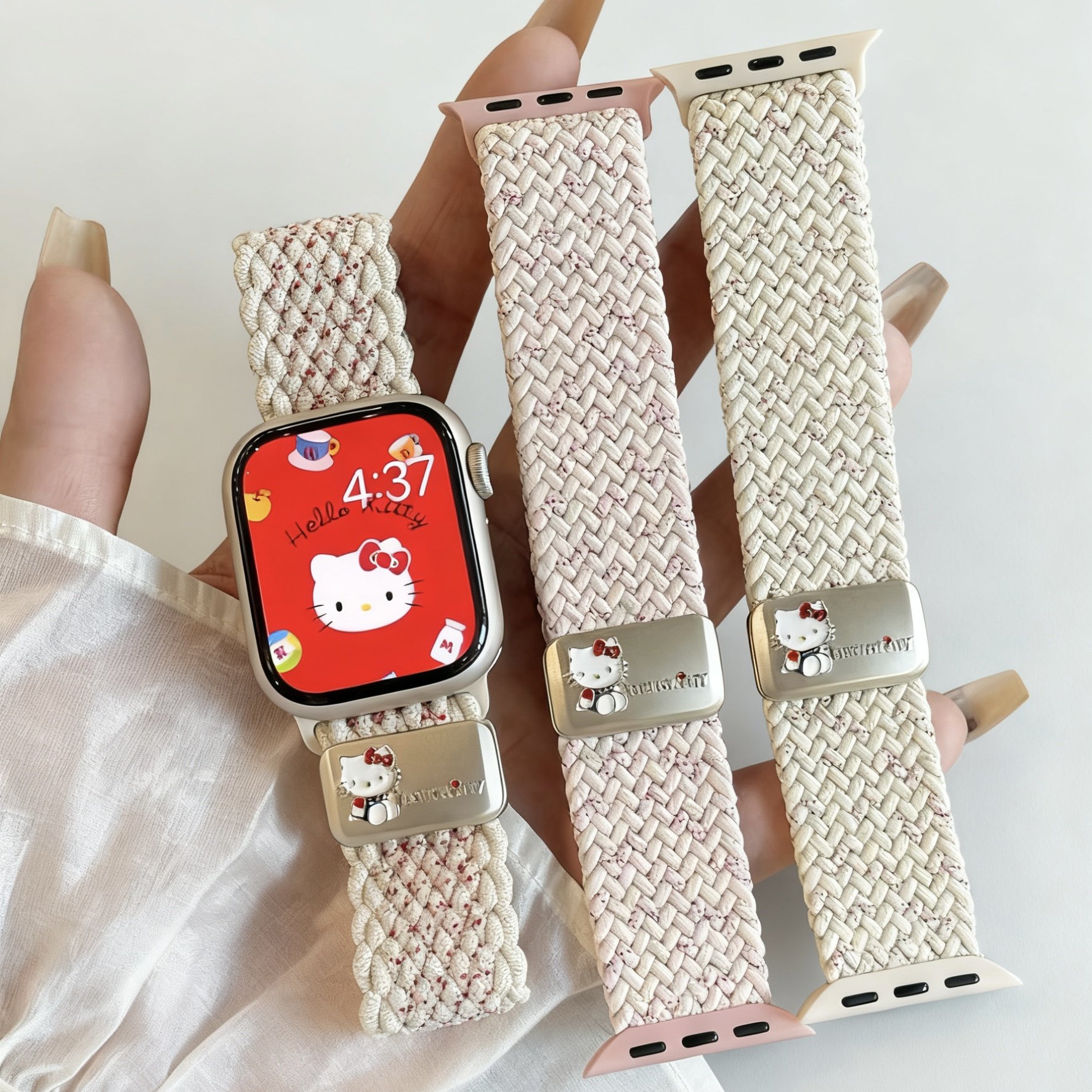 适用35MM华强北S12Max手表watch9智能5G儿童电话磁吸扣ultra3表带