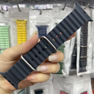 适用ultra硅胶表带苹果applewatch9华强北海洋硅胶 扣表带 原装