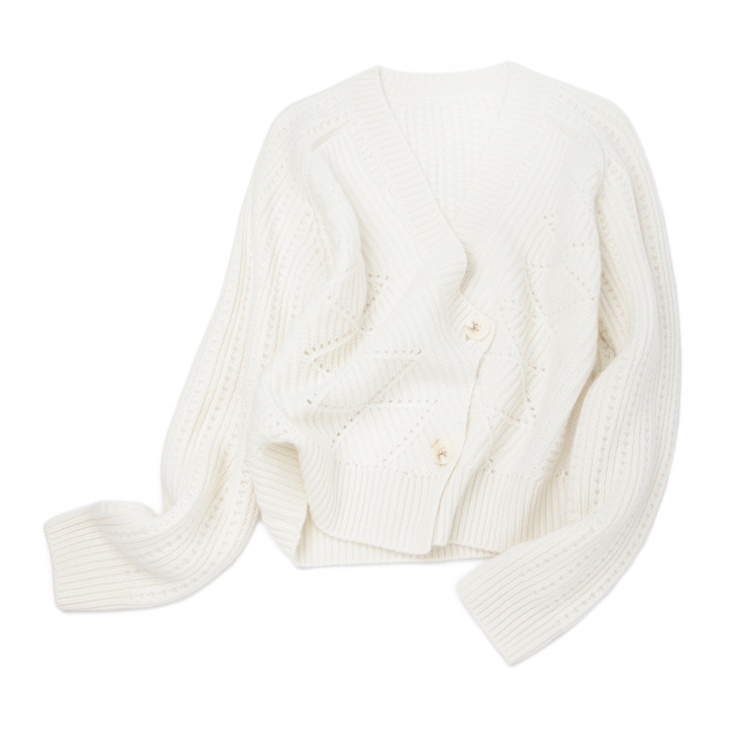 欧洲站加厚宽松版羊绒开衫