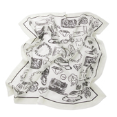 2025年春夏季 水溶羊绒戒指绒防晒空调房印花纯羊绒方巾保暖女 薄款