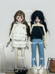 (可以当抹胸的蛋糕裙)bjd 六分四分蛋糕裙抹胸4分6分娃娃裙子