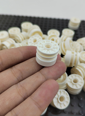 国产积木配件55981小颗粒科技积木配件20896 18x14mm 圆孔车轮毂