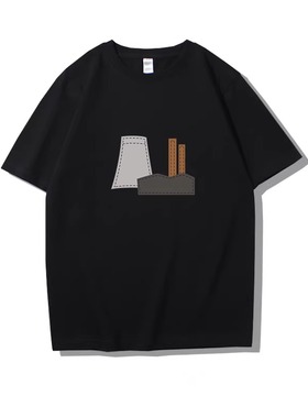 Luxurious潮牌简约短袖t恤男夏季小众设计体恤百搭上衣宽松半袖衫