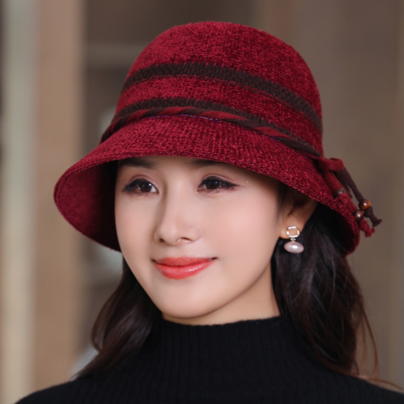 中老年人帽子女秋冬季防寒百搭