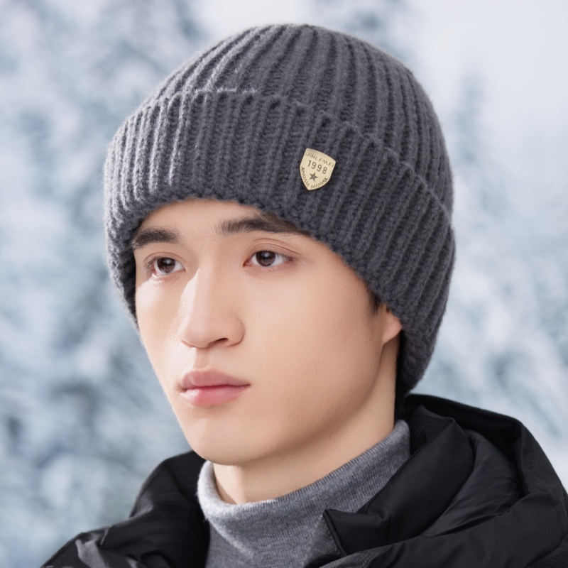 日系百搭保暖针织帽子