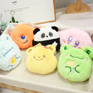 店铺清仓毛绒零钱包玩具书包挂件钥匙扣玩偶布娃娃熊猫青蛙小熊