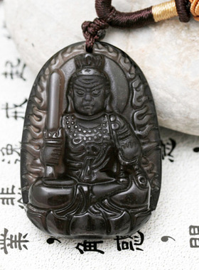 天然冰种不动尊属鸡守护神吊坠