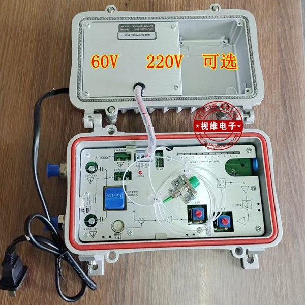 万隆WR8602MH-B-W野外型860Mhz二路输出有线数字电视光端接收机