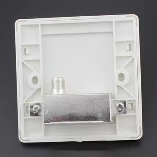 广电用有线电视面板86型有线插座一进一出有线电视终端盒公制F头