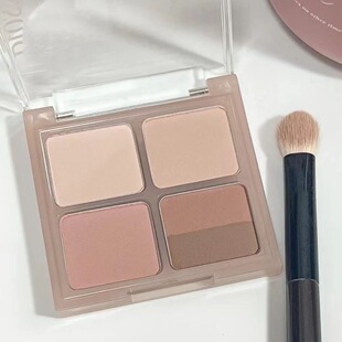 温柔五色日常淡颜通勤全哑光眼影盘低饱和藕粉棕盘奶茶大地藕色