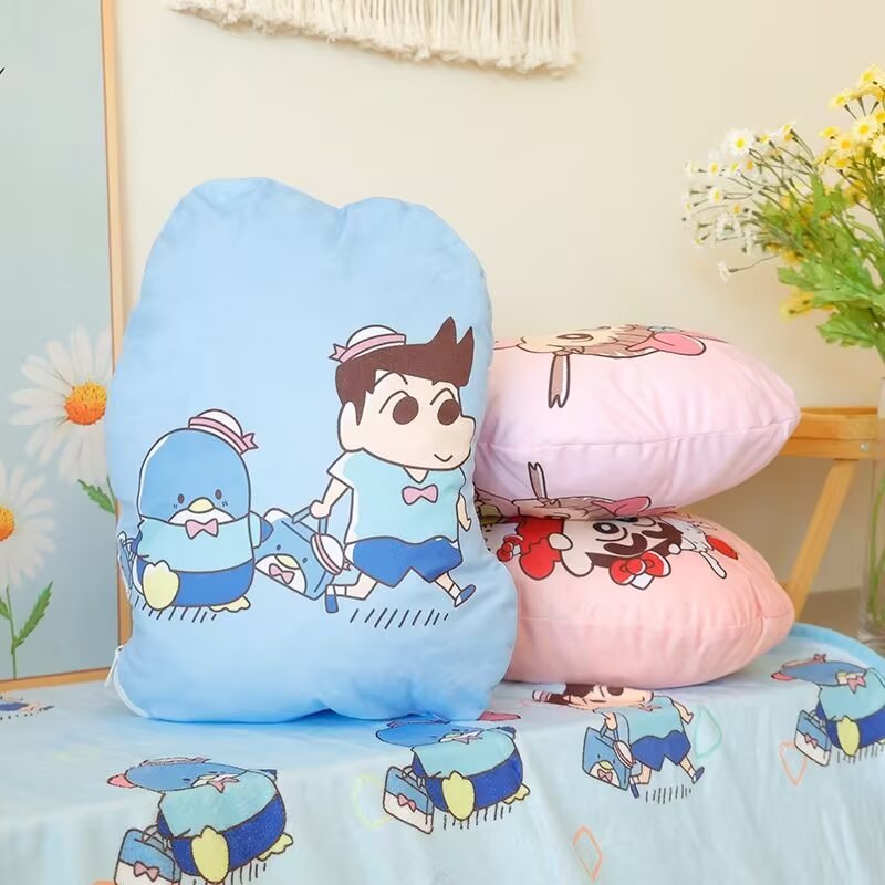 小新抱枕毯子二合一汽车载靠枕