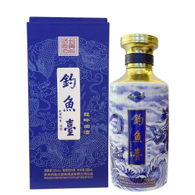 钓鱼台500ml龙吟曲酒53度酱香型
