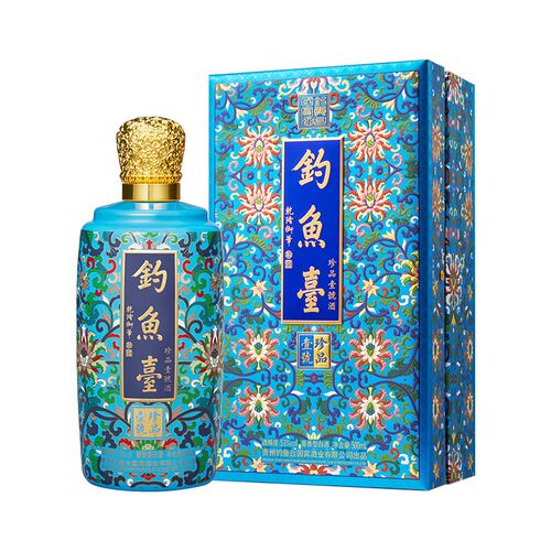 钓鱼台珐琅彩白酒53度500ml珍品