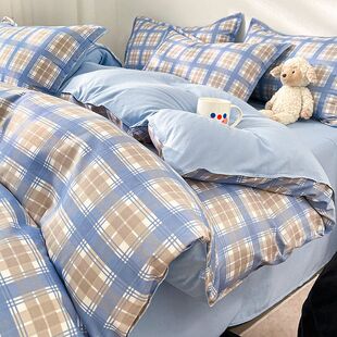 180cmx220cm单150x200单件全棉单独双人套非被罩被套褥子纯棉被单