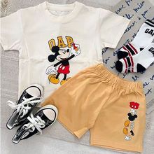 幼儿园短裤裤子上衣宝宝男中童新款两件套棉短袖女童夏季套装薄款