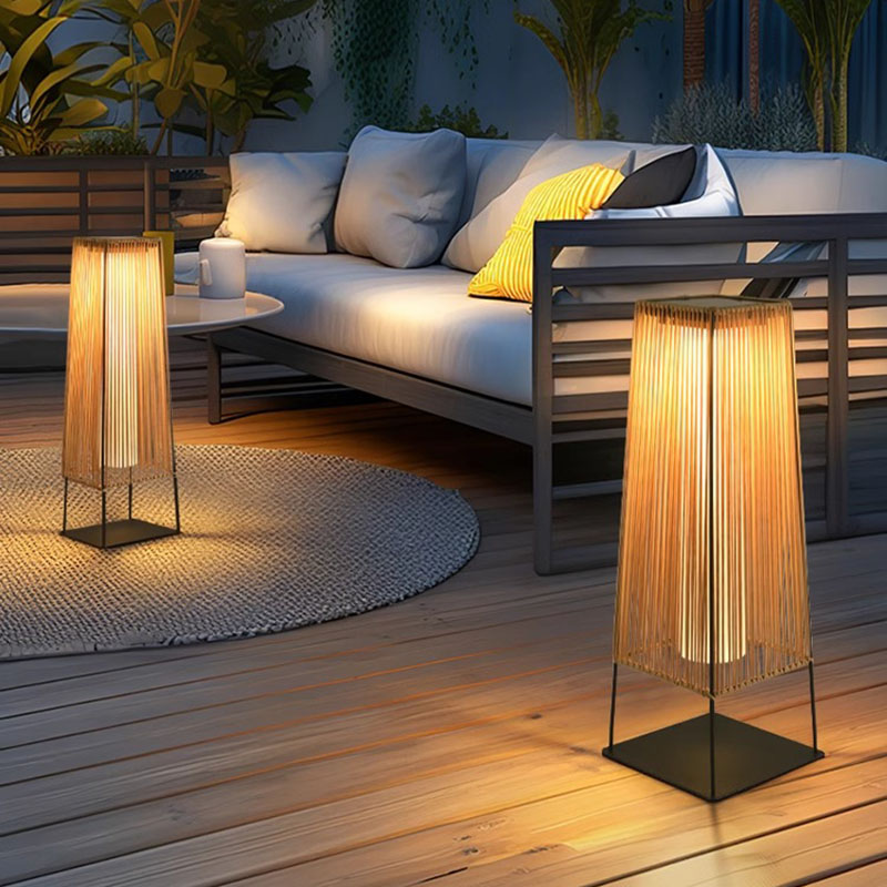 户外防水太阳能日式庭院草坪灯