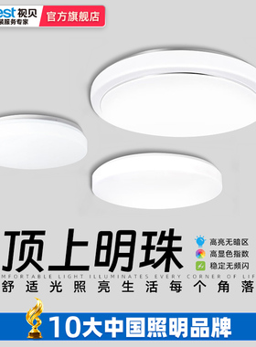 视贝led吸顶灯卧室阳台灯客厅卫生间厨房走廊过道简约面包灯专用