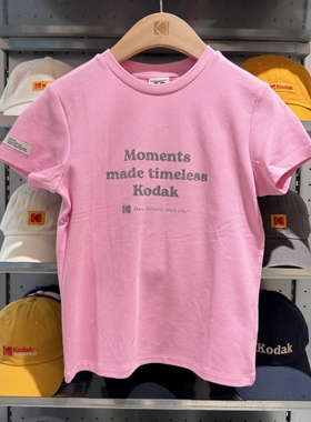 不退换全韩百货 KODAK 韩代2026春百搭T恤 K6122LRS14 6B05