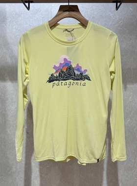 不退换PATAGONIA韩代26春女T恤LS Cap Cool Daily  45462R5 6B09