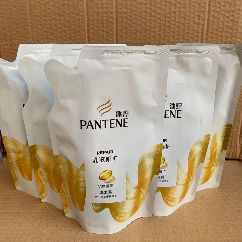 潘婷洗发水乳液修护丝质柔滑230g补充装柔顺干枯洗发露袋装正品