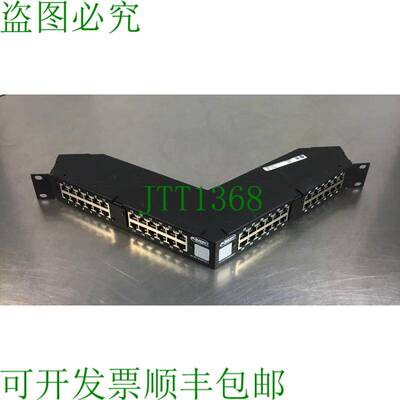 原装供应AMP NETCONNECT 1777052-1 48 端口以太网接线板斜角机架