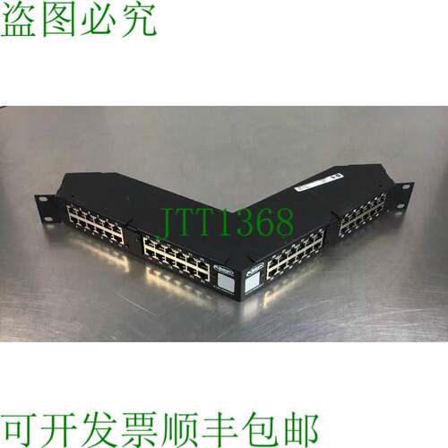 原装供应AMP NETCONNECT 1777052-1 48 端口以太网接线板斜角机架