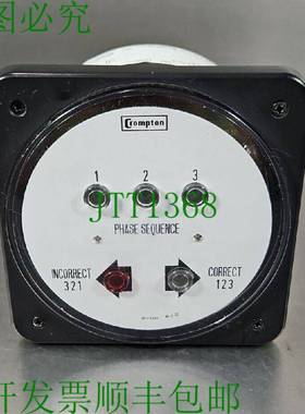 原装供应Crompton 077-12PA-P4C6 相位序列计 Loc 4C-30