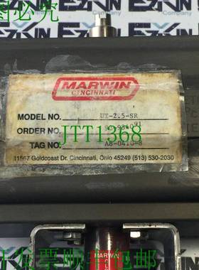 原装供应Marwin UT-2.5-SR 气动执行器/阀 115Psi UT 系列 A8-041