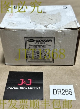 原装供应- Spence Nicholson NTD 600S 热力学蒸汽陷阱 3/8 英寸