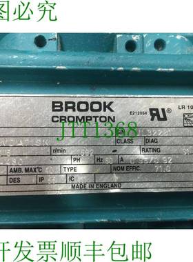 原装供应BROOK COMPTON W-DA71SK 发动机 .5 480VAC 50/60HZ已测