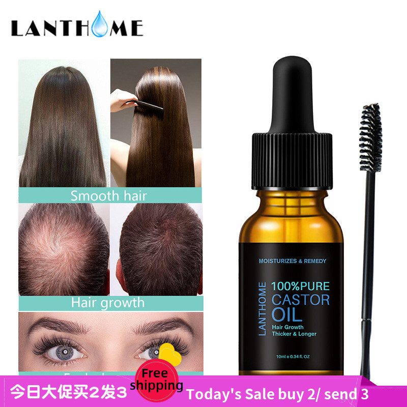 Castor Oil Hair Growth Essential Eyelash头发眉睫毛滋养液10ml