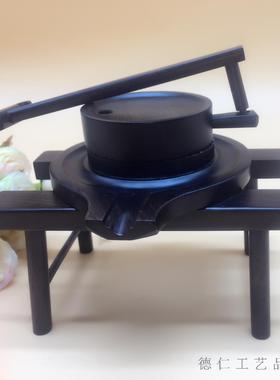 黑檀木微型茶室会所桌面工艺品