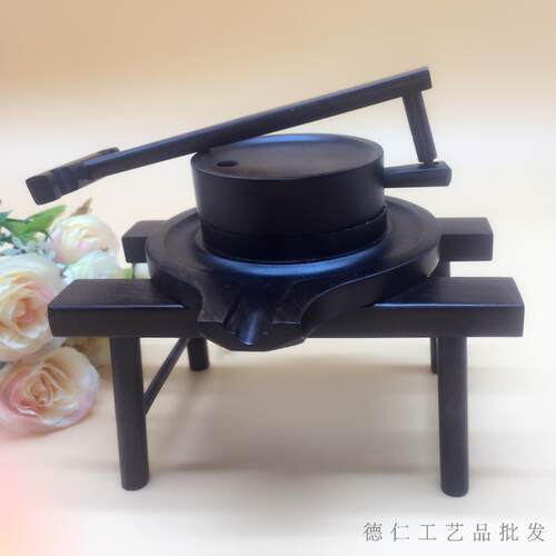 黑檀木微型茶室会所桌面工艺品