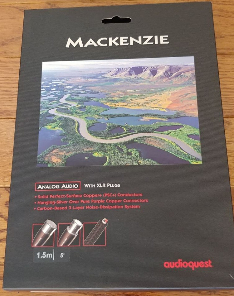 美国 audioquest aq线圣 麦肯齐河mackenzie rca信号线 xlr平衡线