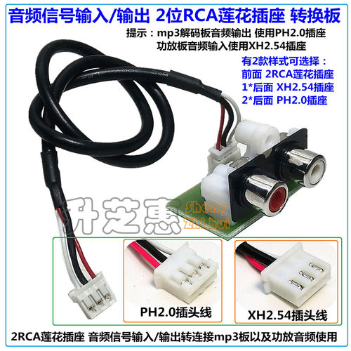 音频信号输入/输出2RCA