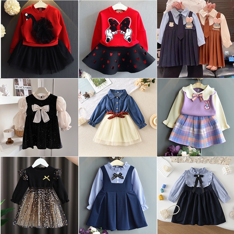 连衣裙时髦儿童洋气公主春秋