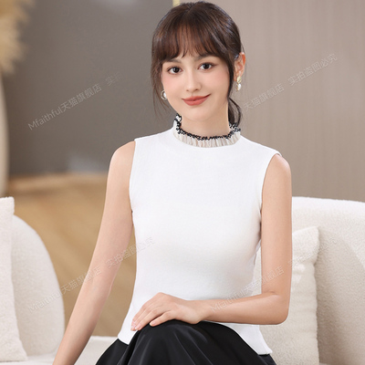 木耳边花边领假领子黑白色春秋冬