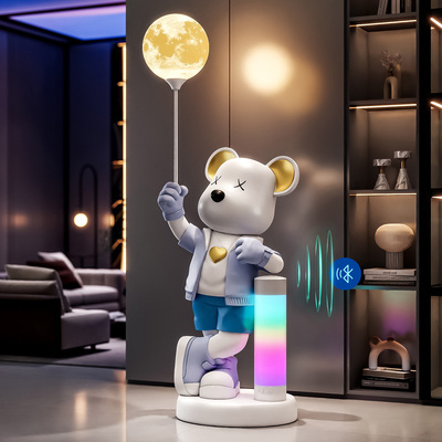 K歌音响轻奢暴力熊客厅落地摆件