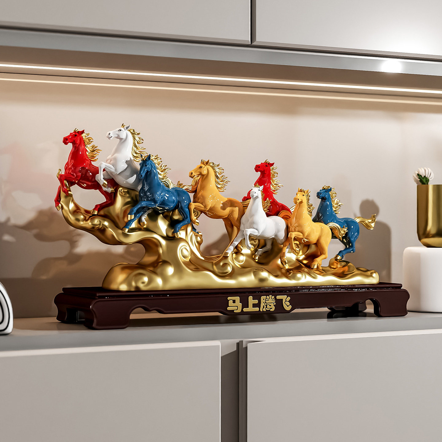2026年生肖马摆件吉祥物招财高级感过年装饰品办公室桌面领导高档,家居饰品,桌面摆件,淘宝优惠券,粉丝福利购,淘宝优惠卷
