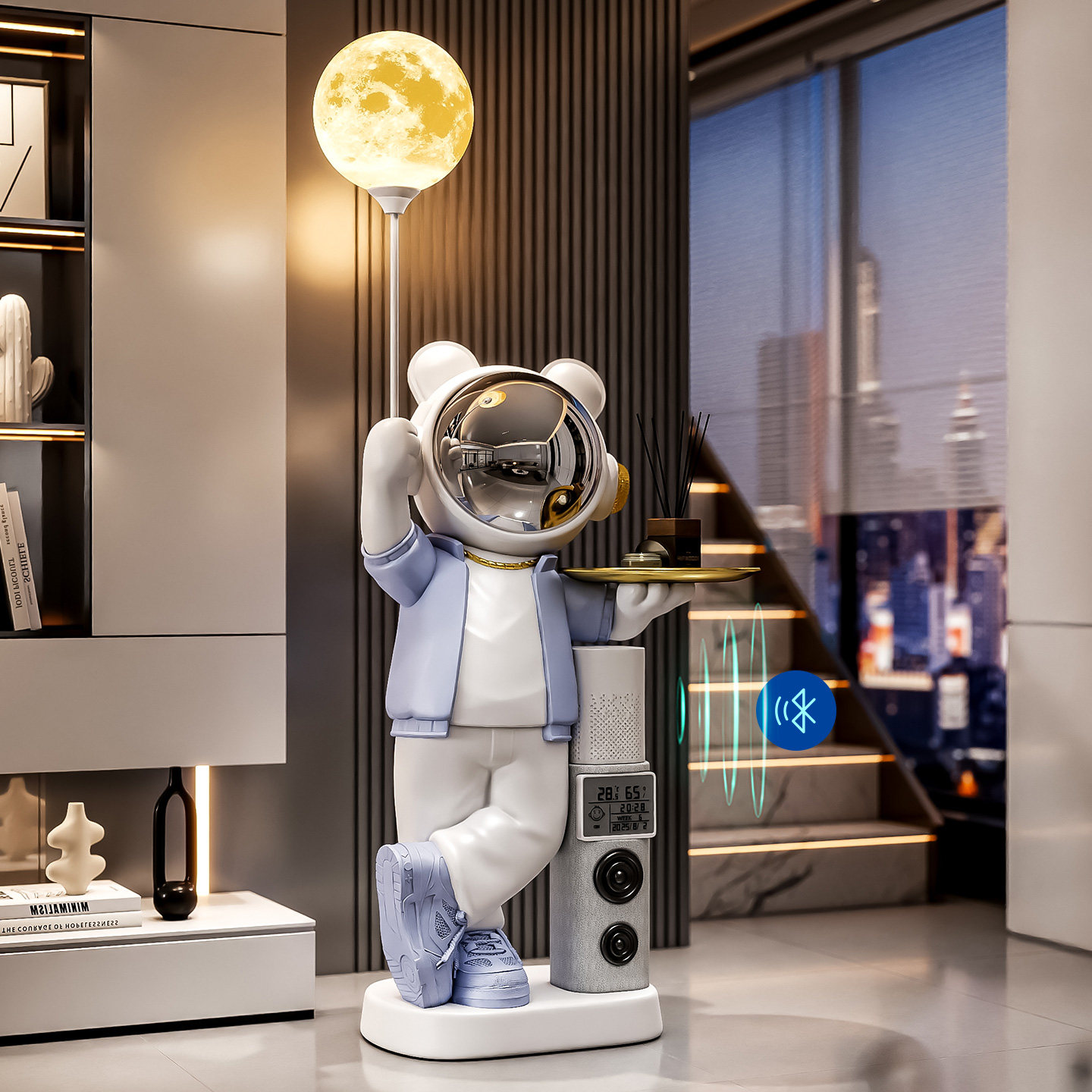 小爱音箱太空人客厅大型落地摆件电视柜沙发旁装饰品乔迁新居礼品,家居饰品,落地摆件,淘宝优惠券,粉丝福利购,淘宝优惠卷