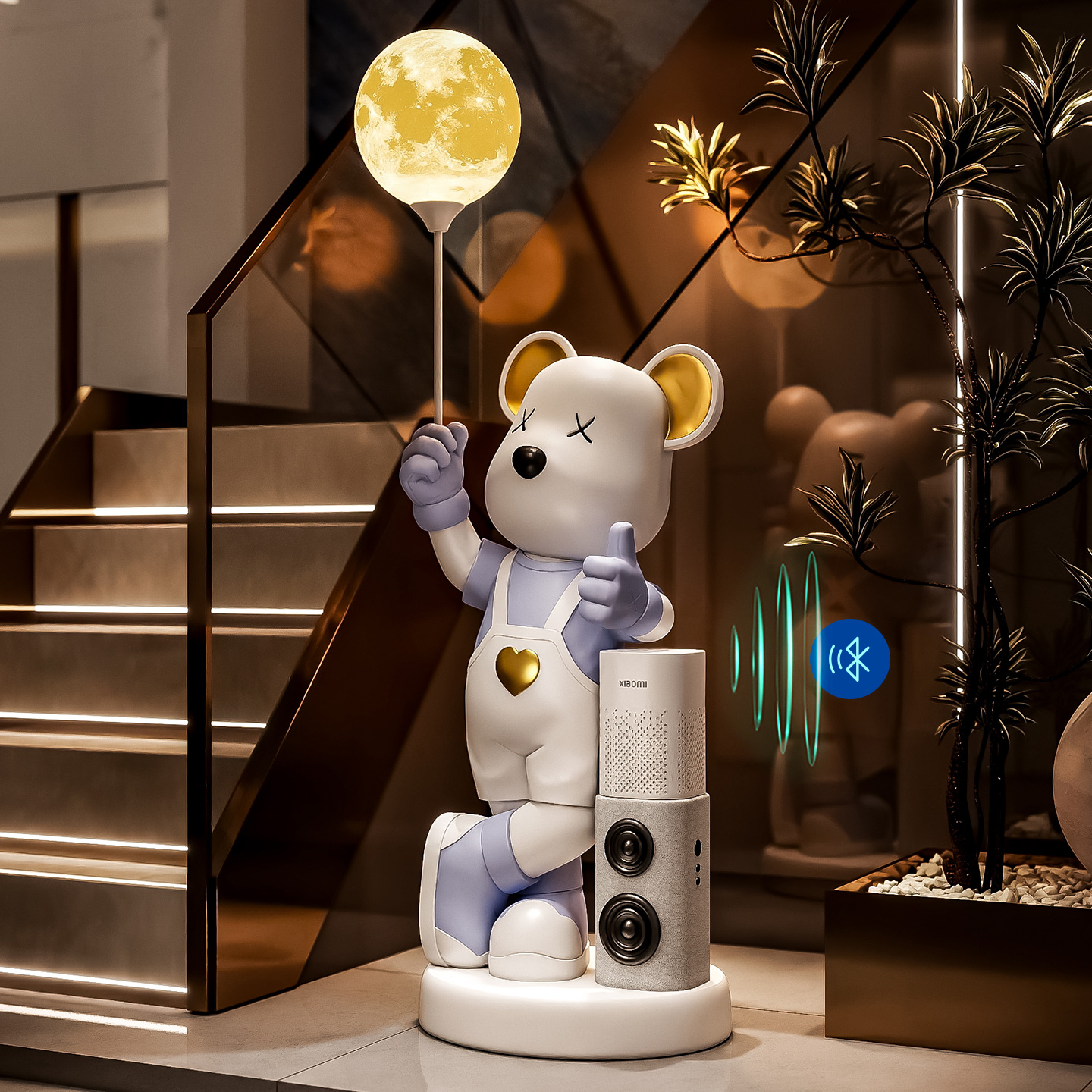 小爱音箱暴力熊落地摆件